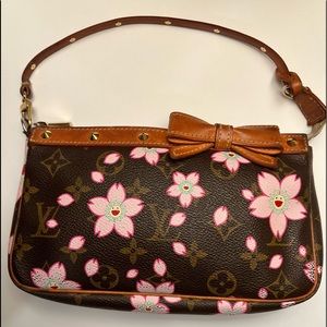 Authentic Louis Vuitton Murakami Cherry Blossom pochette